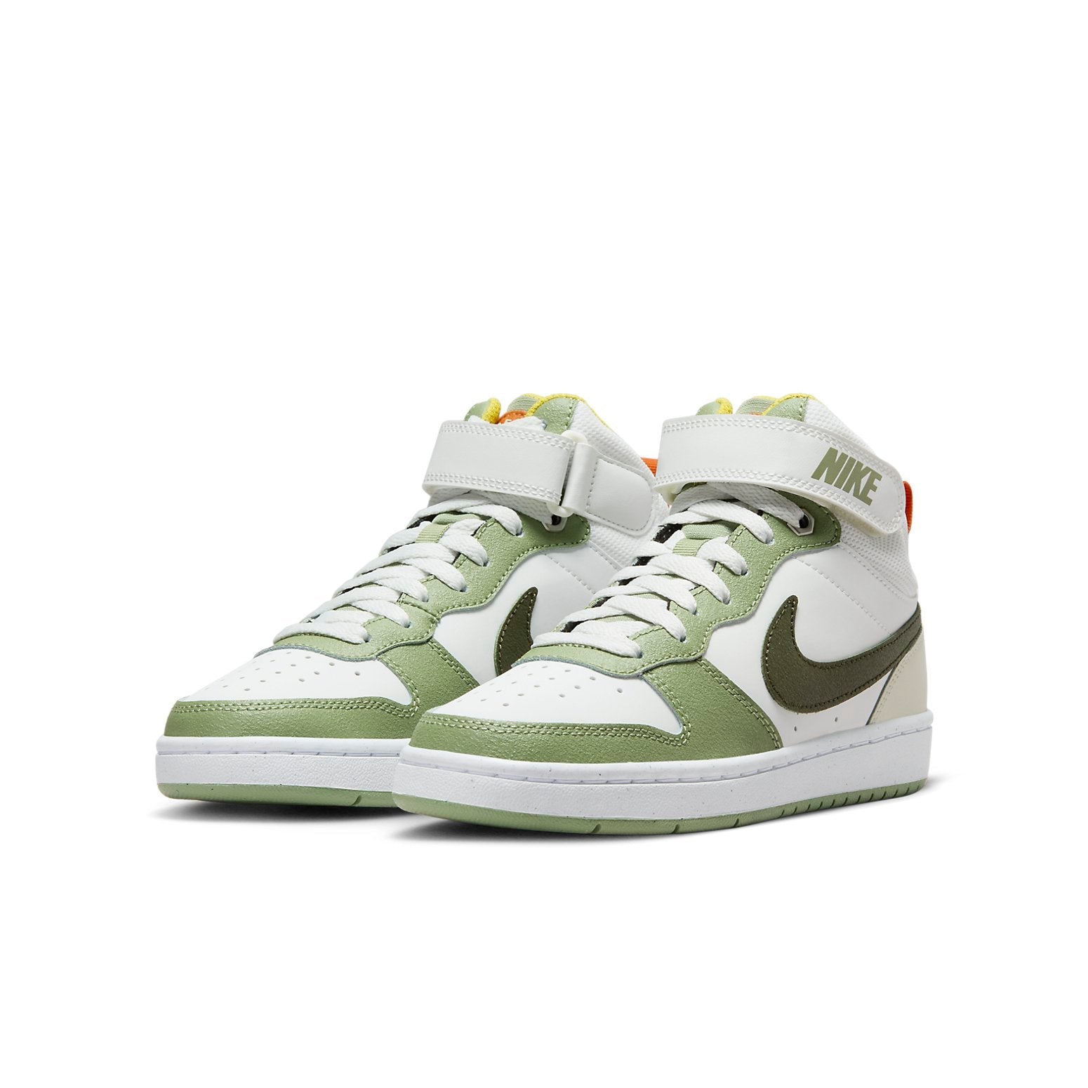 (GS) Nike Court Borough Mid 2 Shoes 'Off White Green' FV3649-171