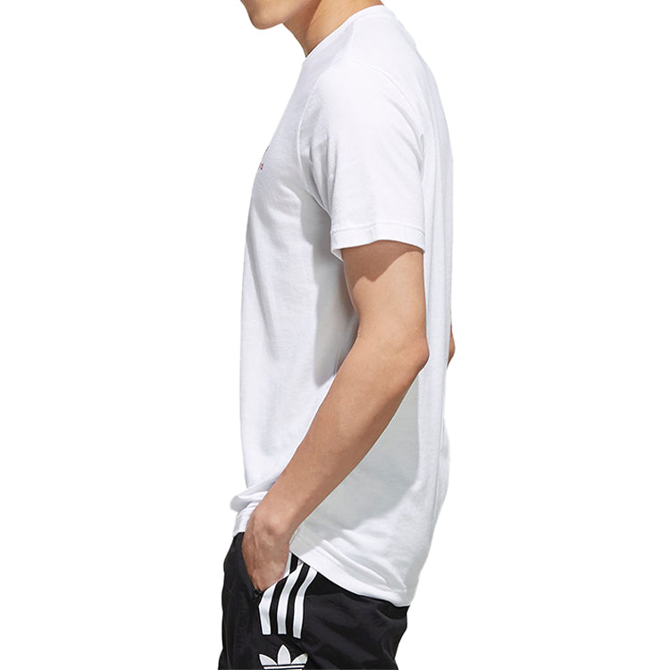 adidas originals KEY CITY SHANGA Casual Sports Round Neck Short Sleeve White FN0947