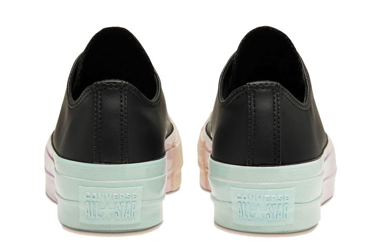 (WMNS) Converse Intergalactic Fade Chuck Taylor All Star Platform Low Top Thick Sole Black Pink 566157C