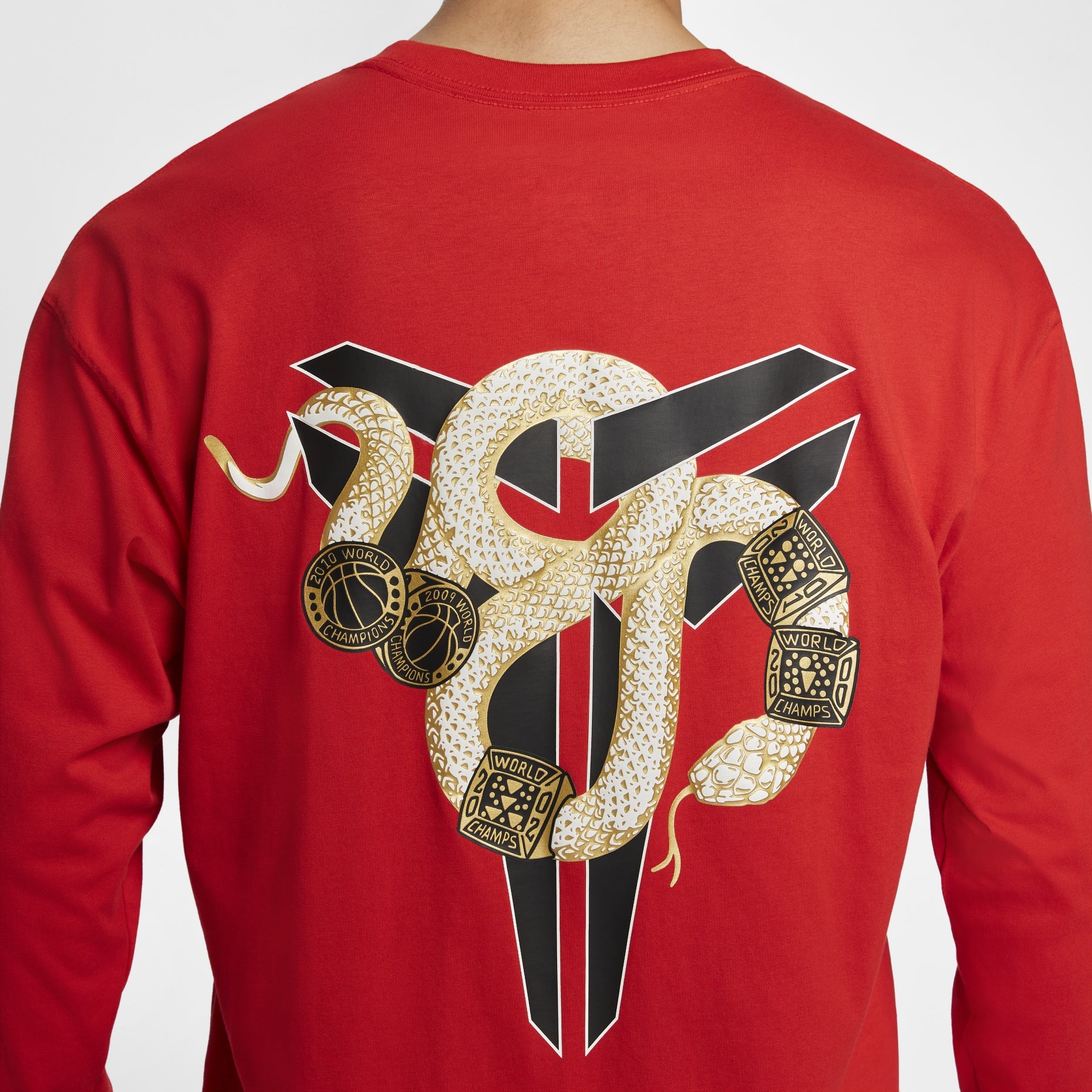 Nike Kobe Long-Sleeve T-Shirt Asia Sizing 'Year of Mamba Red' IB0242-657