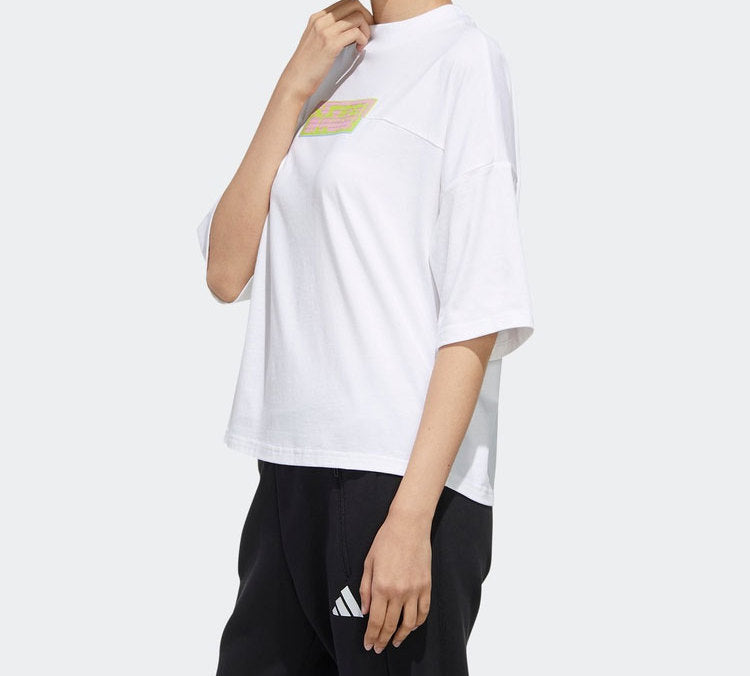 (WMNS) adidas GFX T CHINESE  Short Sleeve White FT2859