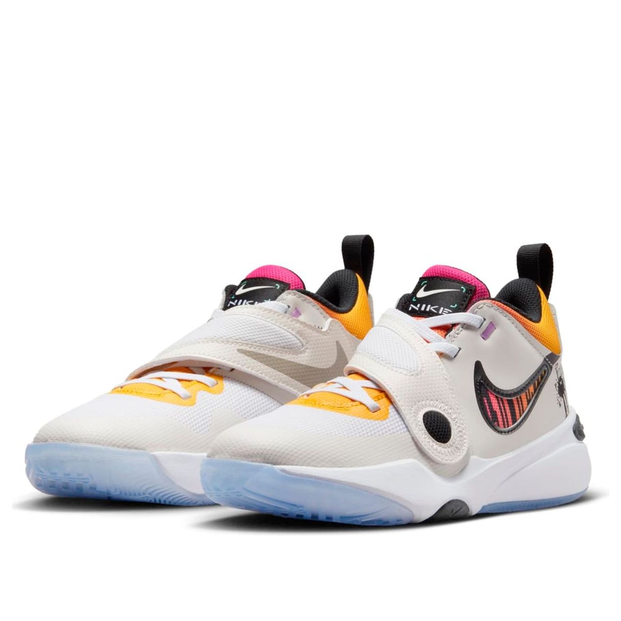 (GS) Nike Team Hustle D 11 Basketball Shoes 'Doodles' FJ7688-101