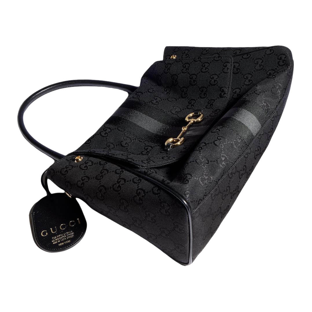 (WMNS) Gucci Paparazzo Medium Top Handle Bag 'Grey Black' 875018-AAHHD-1094