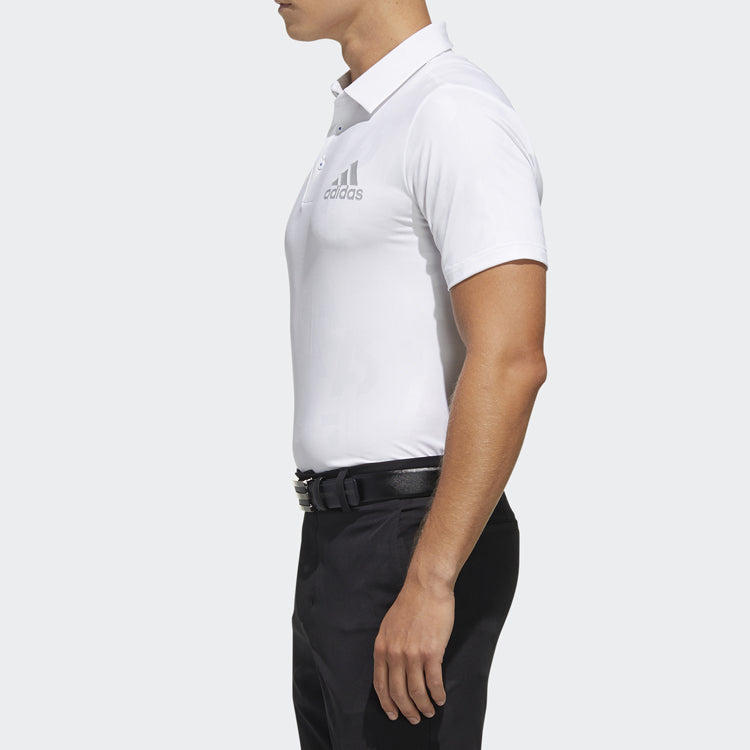 Men's adidas S/S Polo Golf Sports Short Sleeve POLO White FJ3832