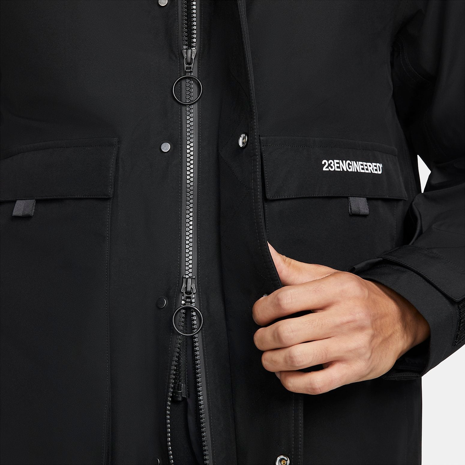 Air Jordan 23 Engineered 2-In-1 GTX Parka 'Black White' DC0062-010