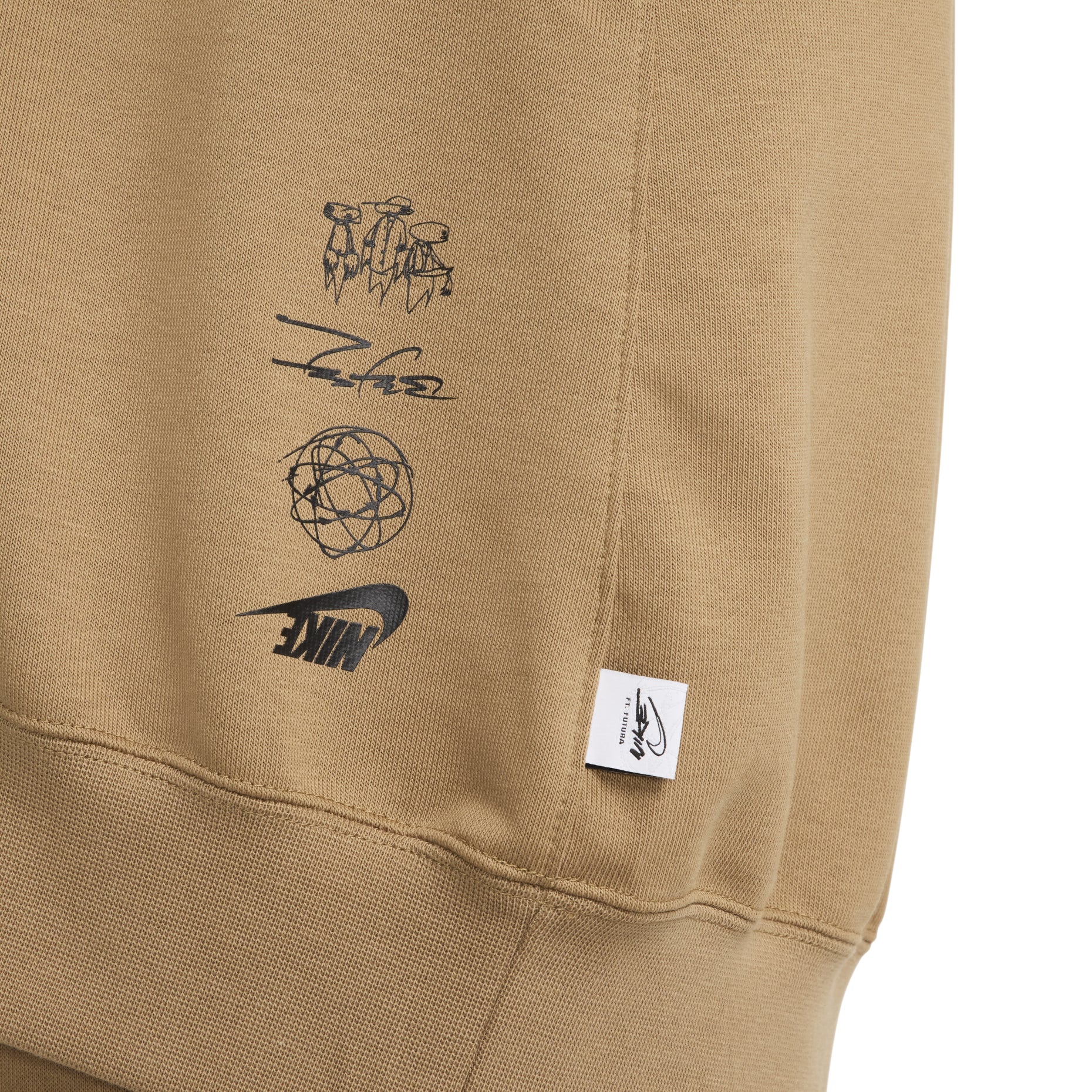 (WMNS) Nike Sportswear Breaking Loose French Terry Sweatshirt Asia Sizing 'Dark Driftwood' FZ0257-224
