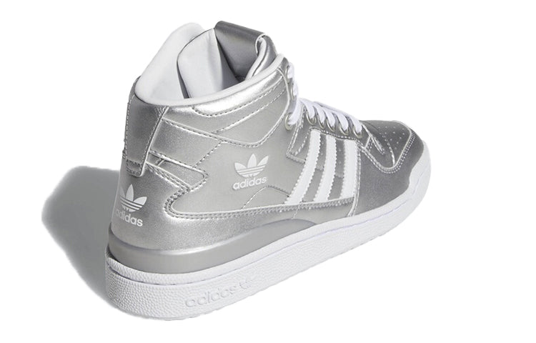 (WMNS) adidas originals Forum Mid 'Silver White' D98185