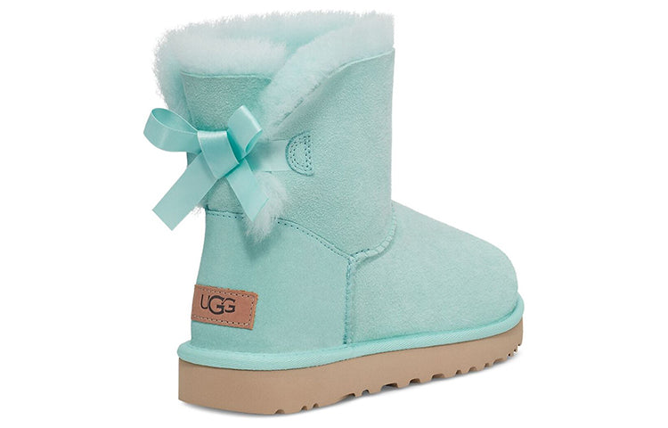 (WMNS) UGG Mini Bailey Bow II Boot 'Sky Blue' 1016501-SKY