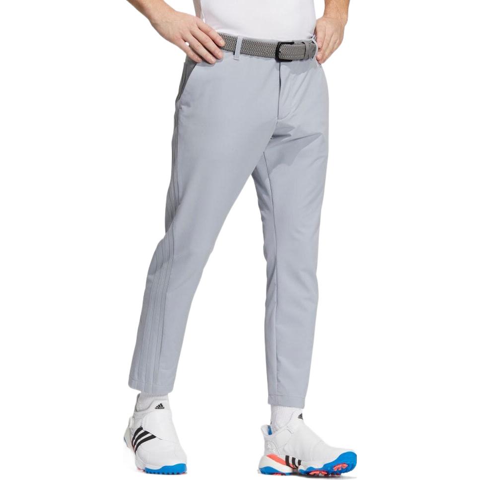 Men's adidas Solid Color Logo Stripe Printing Casual Long Pants/Trousers Gray HA3281