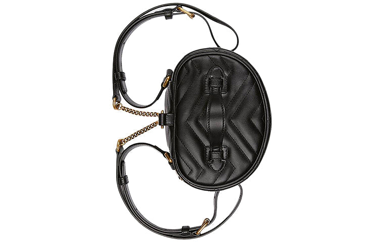 (WMNS) Gucci GG Marmont Series Backpackmini Black 598594-DTDCT-1000