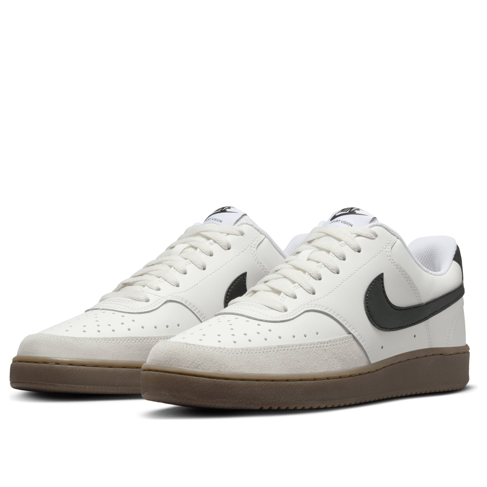 Nike Court Vision Low Shoes 'Sail Light Brown White Black' FQ8075-133