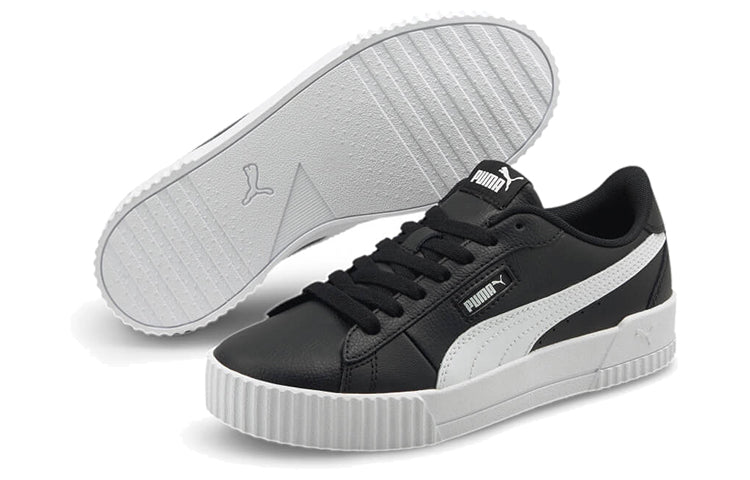 (WMNS) PUMA Carina Crew Casual Shoes Black/White 374903-01