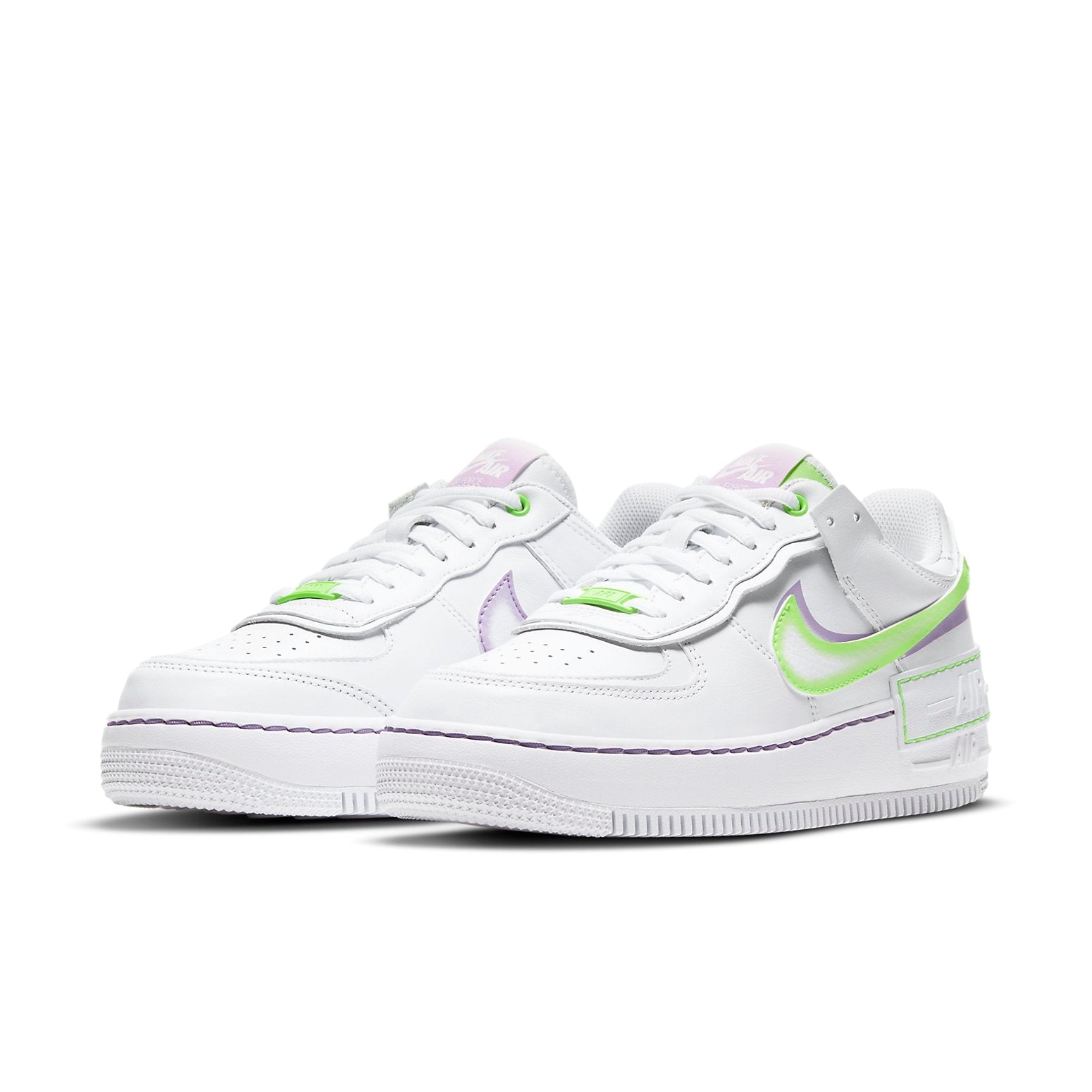 (WMNS) Nike Air Force 1 Shadow 'White Electric Green' DD9684-100