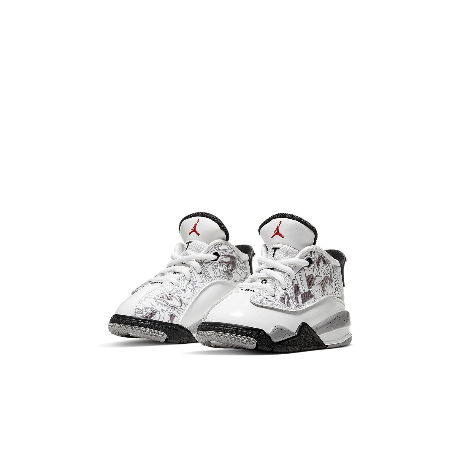 (TD) Air Jordan Dub Zero 'White Varsity Red Cement Grey' 311072-105
