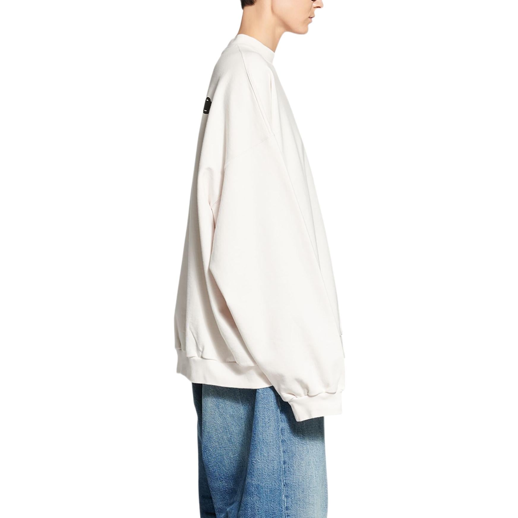 Balenciaga Strike 1917 Crewneck Sweater Oversized 'White' 699242TMVH29800
