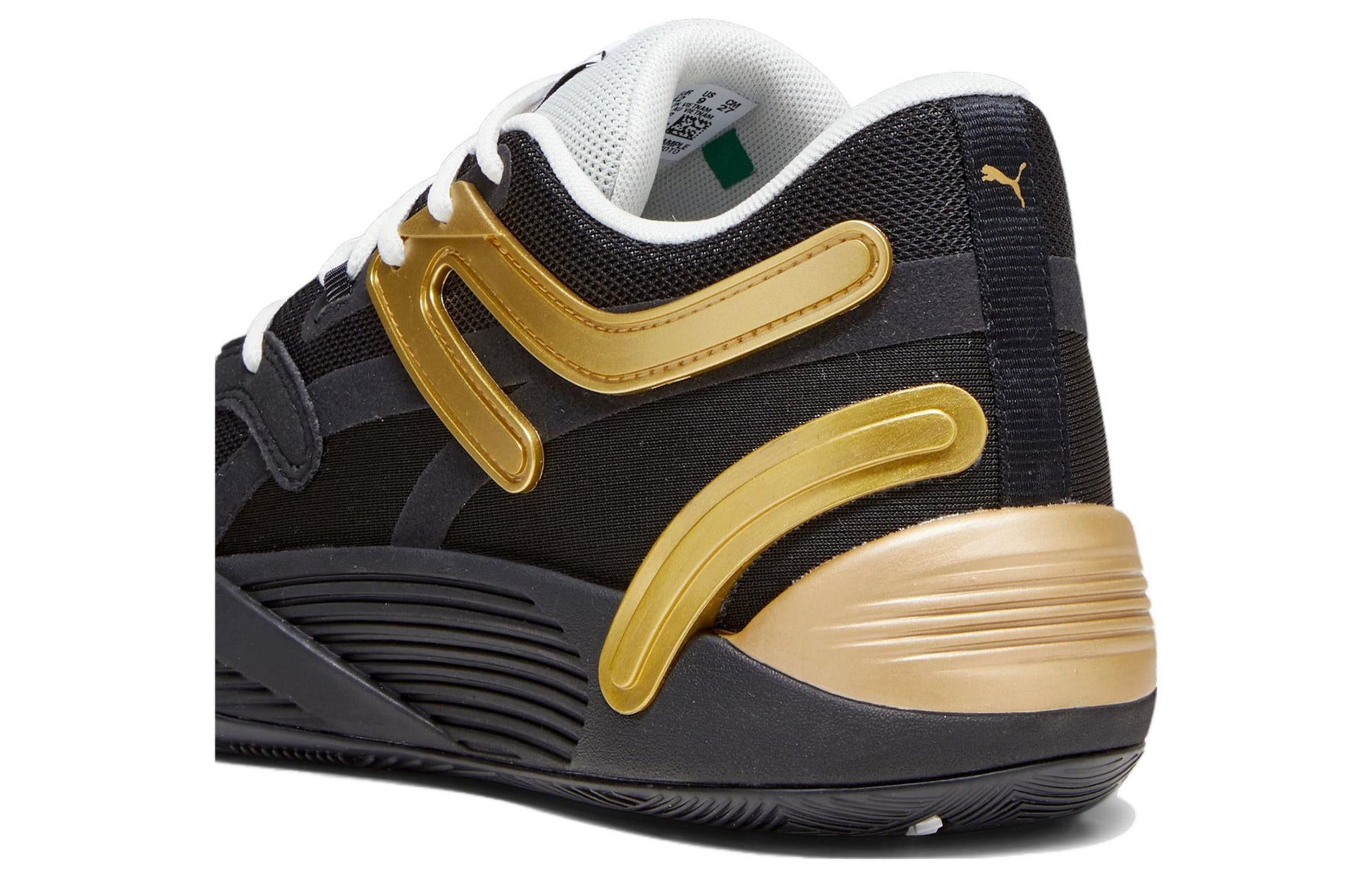 PUMA TRC Blaze Court Basketball Shoes 'Black Gold' 376582-32