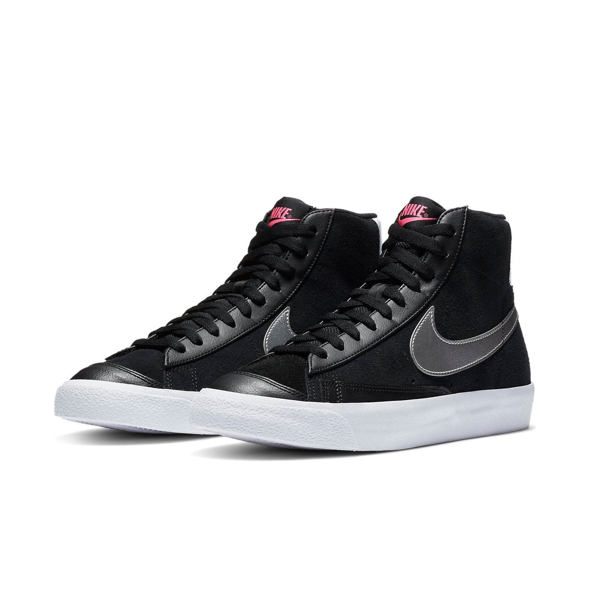 (WMNS) Nike Blazer Mid Vintage '77 'Black Metallic Silver' DA4283-001