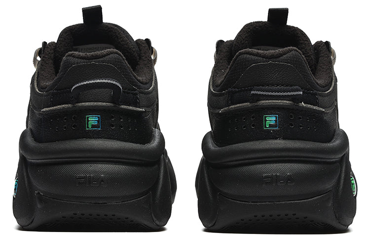 (WMNS) FILA Panini We Velour Retro Basketball Shoes 'Black' F12W242127FBK
