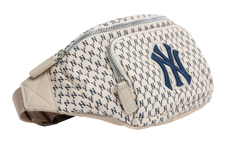 MLB Monogram Series Retro Full Print NY New York Yankees Casual Classic fanny pack White 32BGC9941-50I