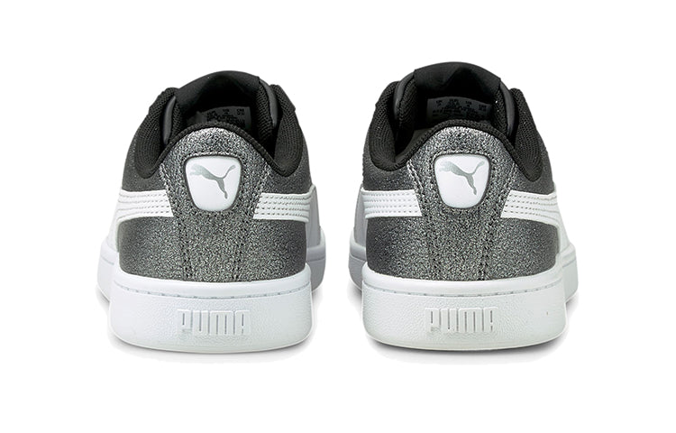 (GS) PUMA Vikky V2 Glitz 2 Casual Board Shoes Grey/White 373168-06