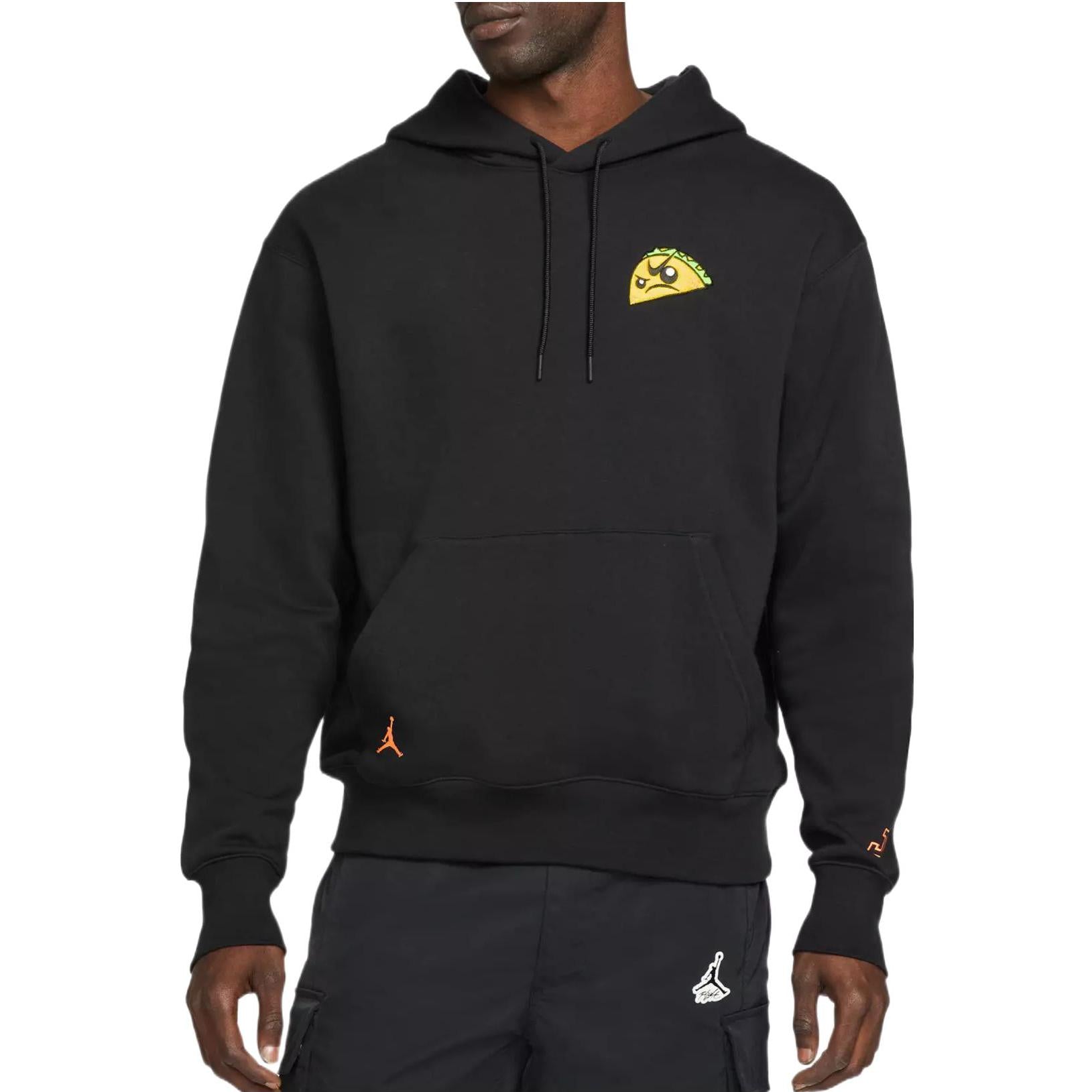 Men's Air Jordan x Tatum TACO JAY Crossover Alphabet Logo Pattern Pullover Black DV5534-010