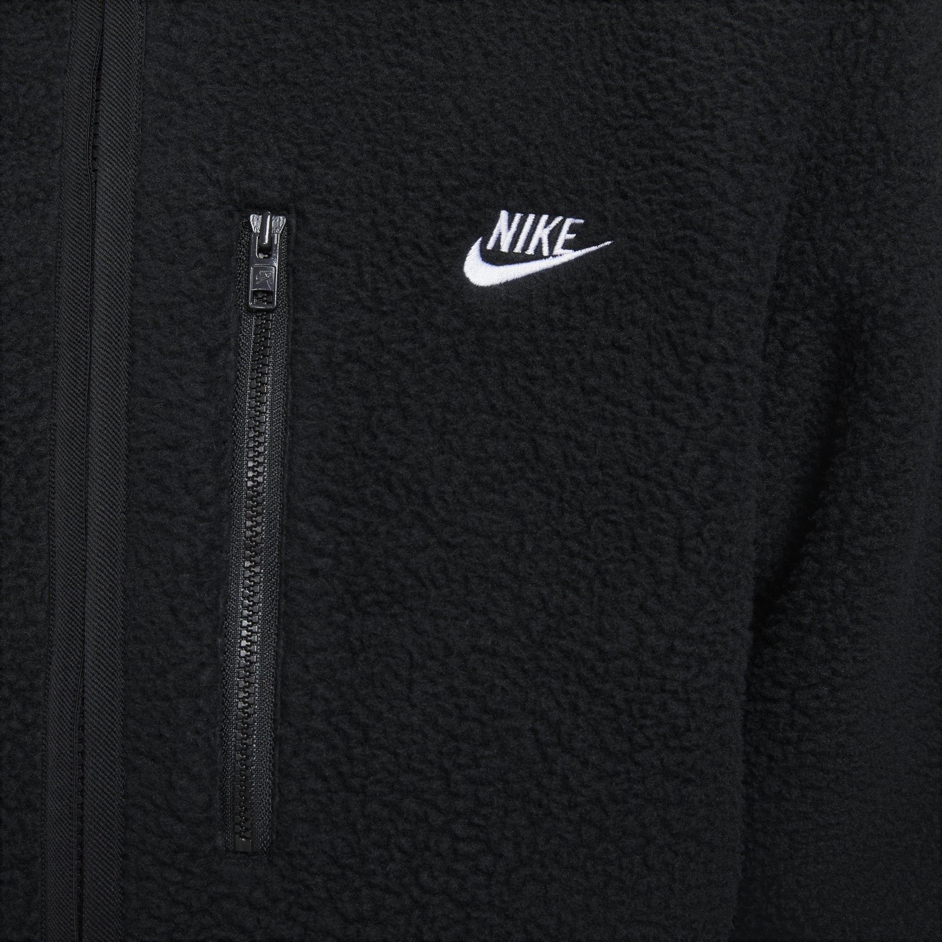 Nike Sportswear Club Fleece Jacket Asia Sizing 'Black' FZ0889-010