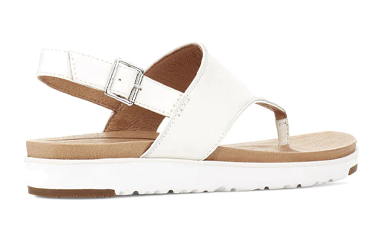 (WMNS) UGG Alessia Cozy Casual Sandals White 1111150-WHT