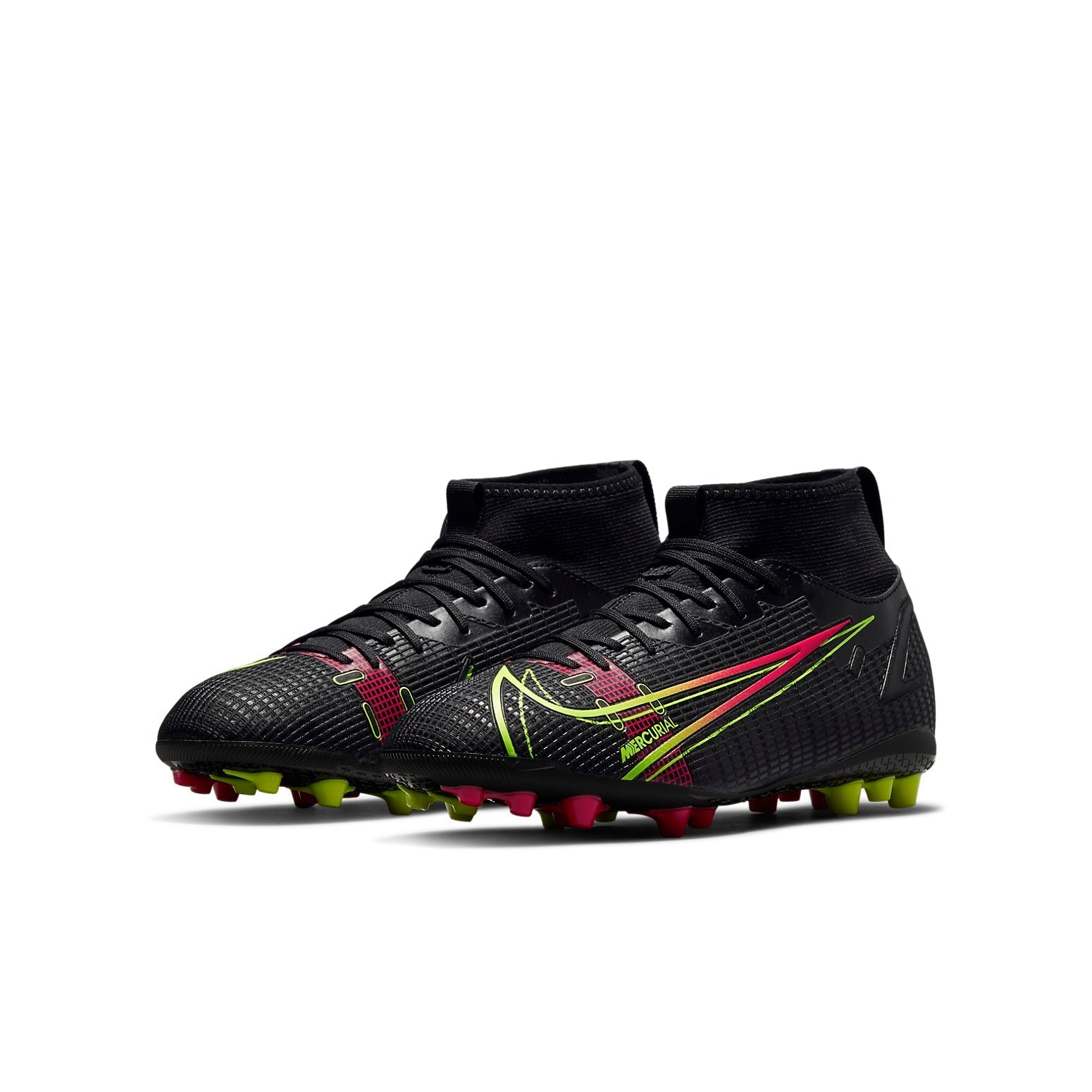 (GS) Nike Mercurial Superfly 8 Academy AG Artificial Grass Black CV0732-090