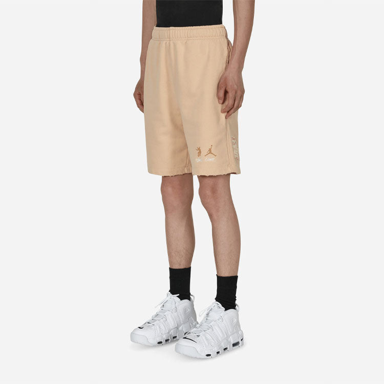 Air Jordan x union Crossover Solid Color Logo Casual Sports Shorts Asia Edition Couple Style Khaki DJ9529-268