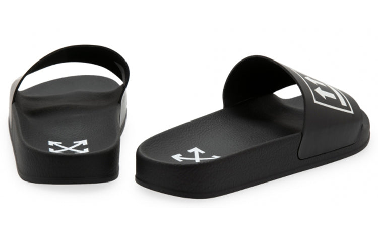 Off-White Sliders 'Double Arrows - Black White' OMIA088E19C220531001