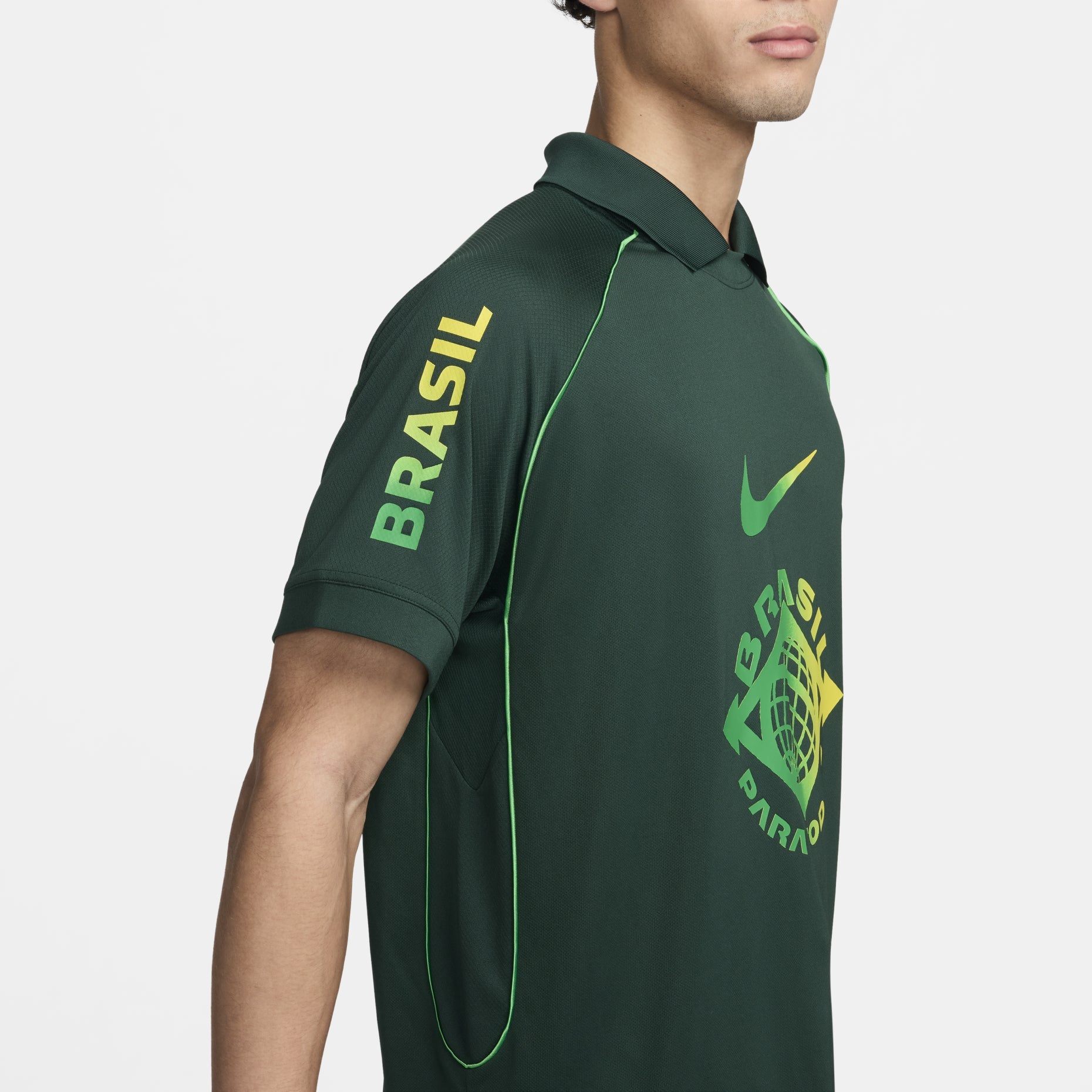 Nike Dri-FIT Brazil Football Polo Shirt 'Dark Green' FZ2949-397