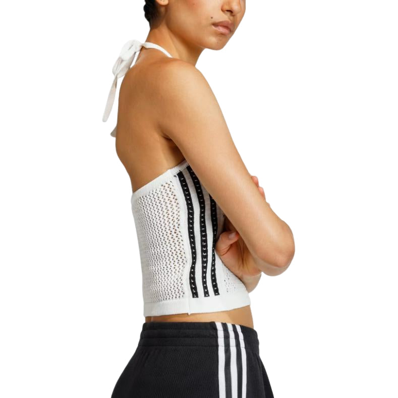 (WMNS) adidas Crochet Top Asia Sizing 'White' KC6485