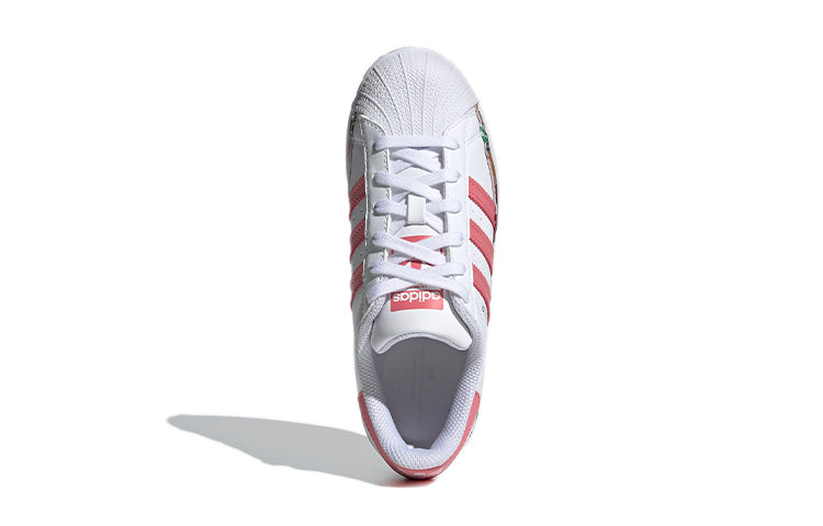 (GS) adidas originals Superstar J Shoes 'White Pink Yellow' FY5373