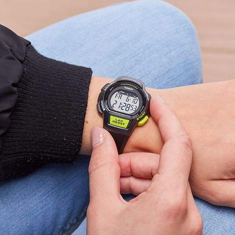 CASIO Waterproof Sports Shockproof Green Digital LWS-1000H-1A