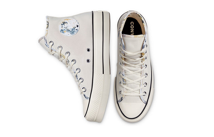 (WMNS) Converse Chuck Taylor All Star Platform High 'Washed Florals - Egret' 570969C