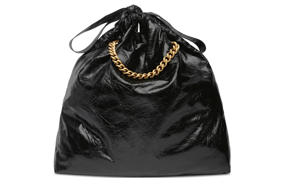 (WMNS) Balenciaga Crush Medium Tote Bag 'Black' 742941210IT1000