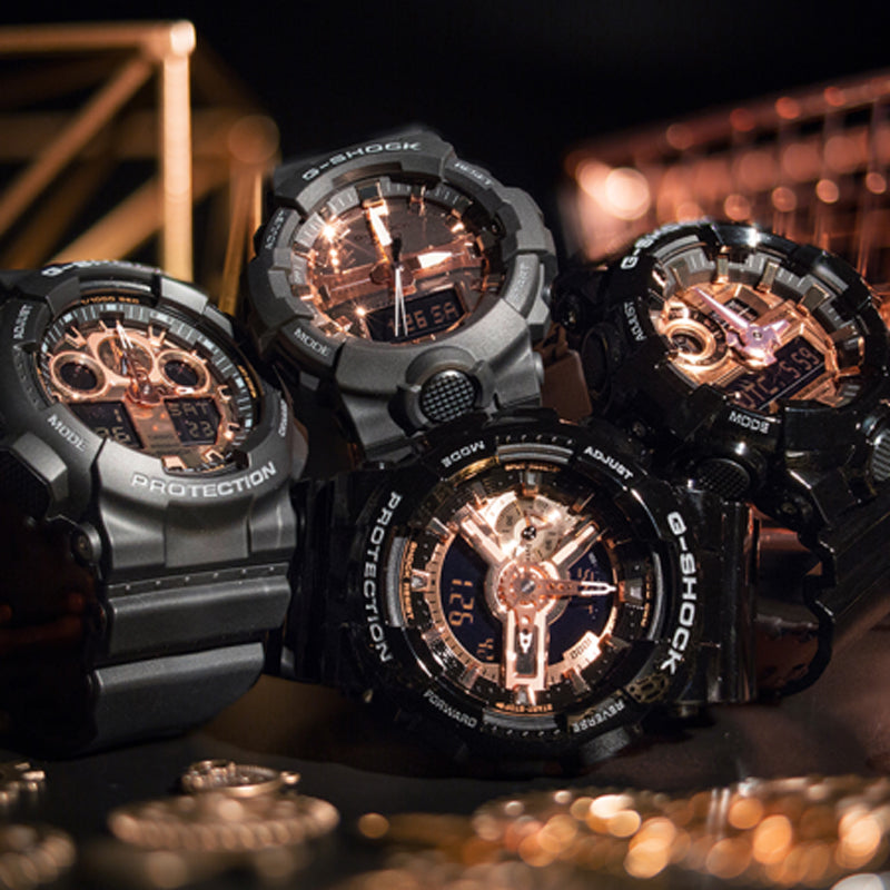 CASIO G-Shock Analog-Digital 'Black Rose' GA-110MMC-1ADR