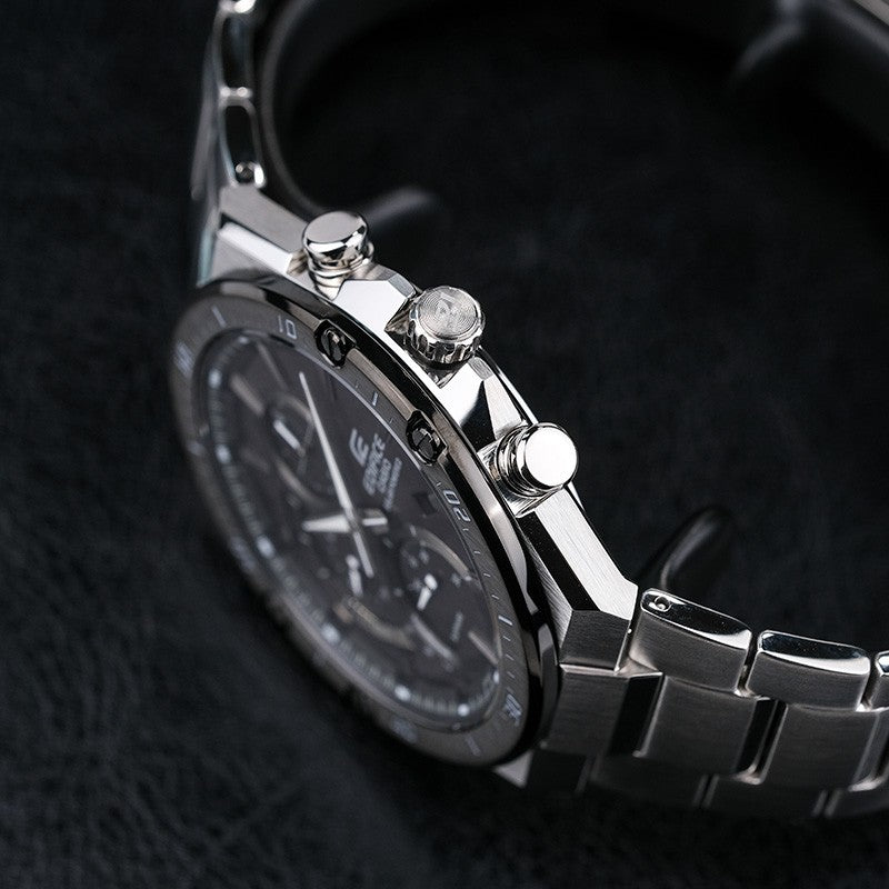 CASIO Waterproof EDIFICE Sapphire Crystal Solar Powered Mens Silver Analog EFS-S560YDB-1APRD