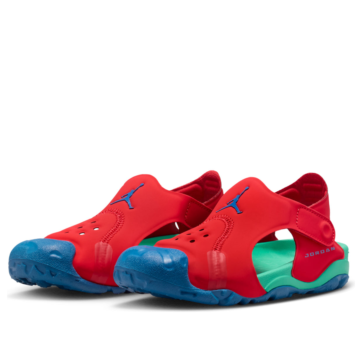 (PS) Jordan OTDR Sandals 'University Red Kinetic Green' HV8552-603