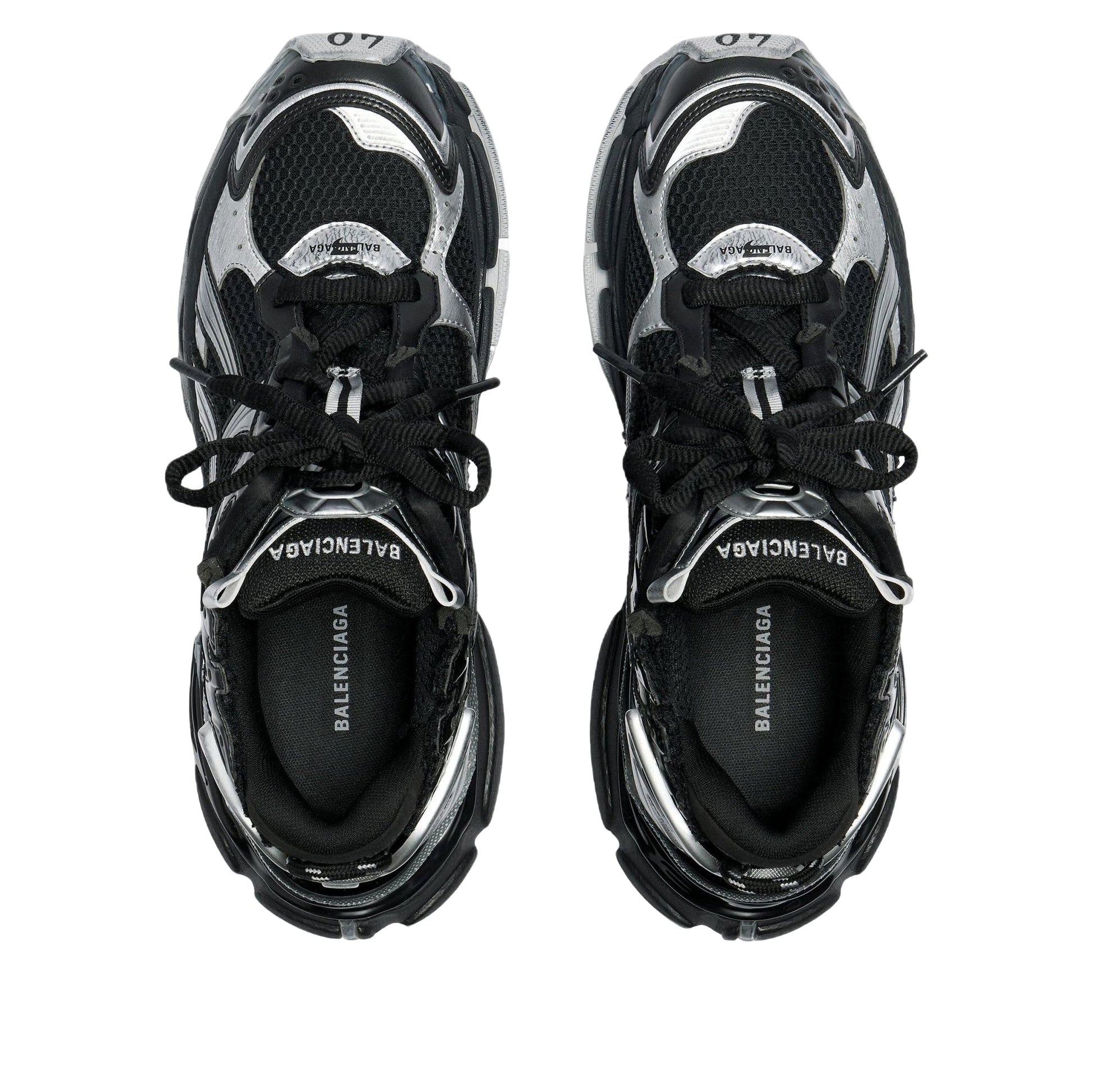 (WMNS) Balenciaga Runner Sneaker 'Black Silver' 772767W3RMU1100