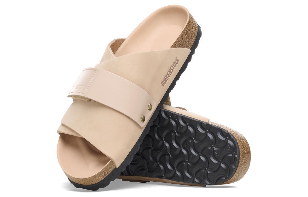 (WMNS) Birkenstock Kyoto Nubuck Leather Sandals 'New Beige' 1026560