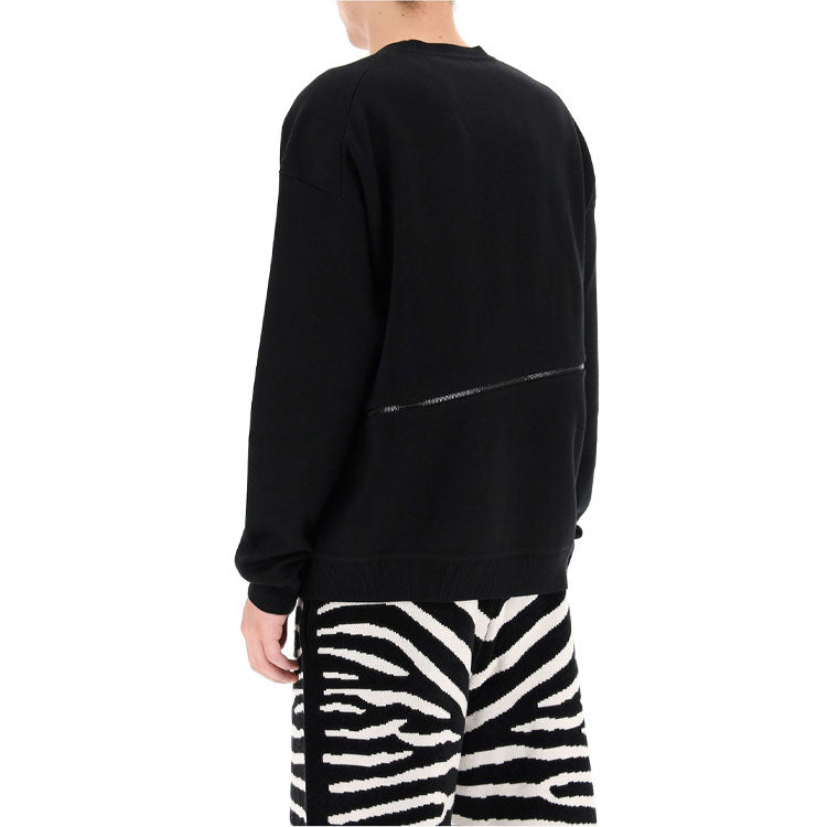 Burberry Alphabet Pattern Jumper Crewneck For Men Black 8029409