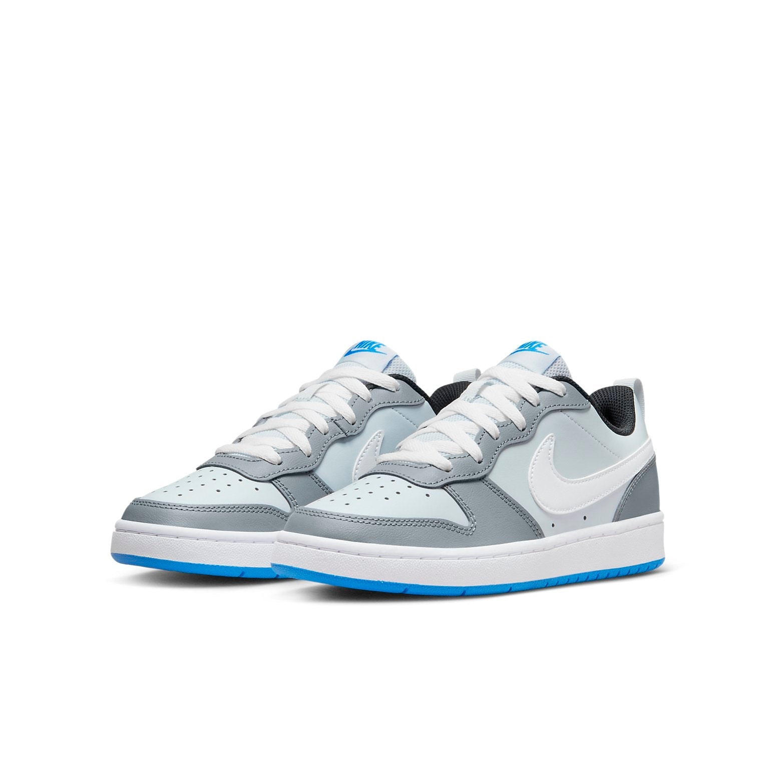 (GS) Nike Court Borough Low 2 SE 'Pure Platinum Photo Blue' BQ5448-019