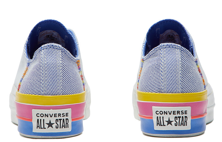 (WMNS) Converse Chuck Taylor All Star Lift Low 'Ranbow - Ozone Blue' 564993C