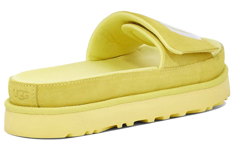 (WMNS) UGG Laton Slide Thick Sole Slipper Yellow 1110110-MRT