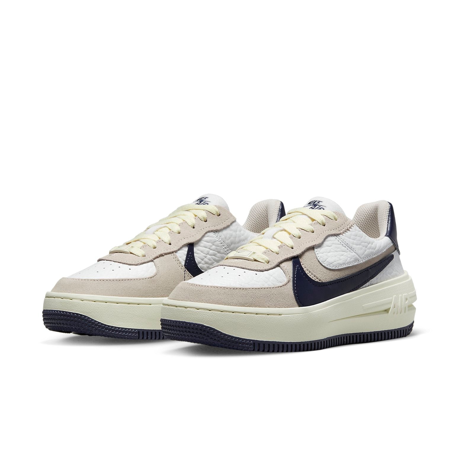 (WMNS) Nike Air Force 1 Low PLT.AF.ORM 'Summit White Navy' FB8481-100