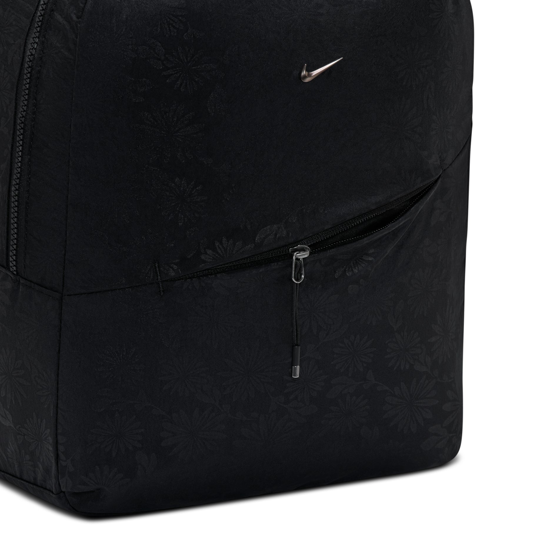 Nike Aura Floral 24L Backpack 'Black Gunmetal' IQ1267-010