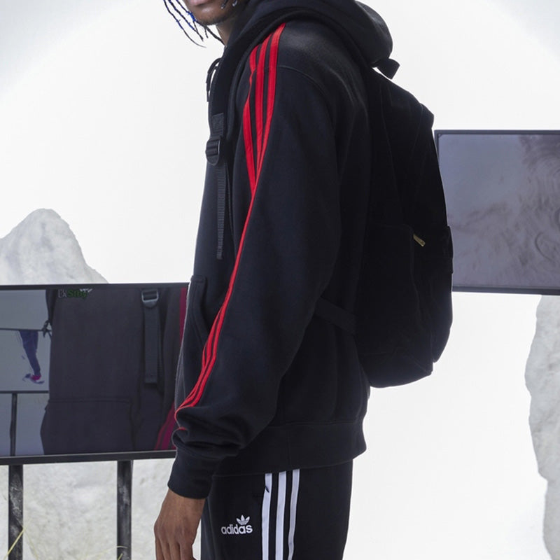 adidas originals Adi Velvet Backpack 'Black Gold Metallic' H11512