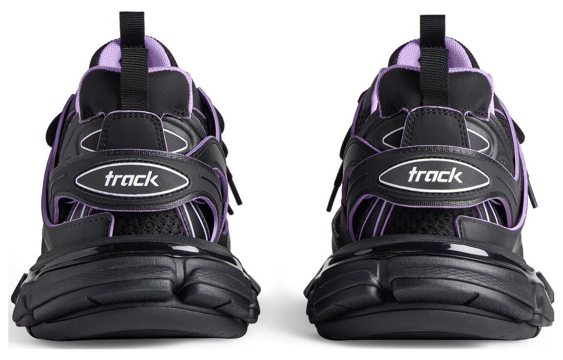 (WMNS) Balenciaga Track Sock Sneakers 'Black and Light Purple Knit and Nylon' 736328W3SKC1058