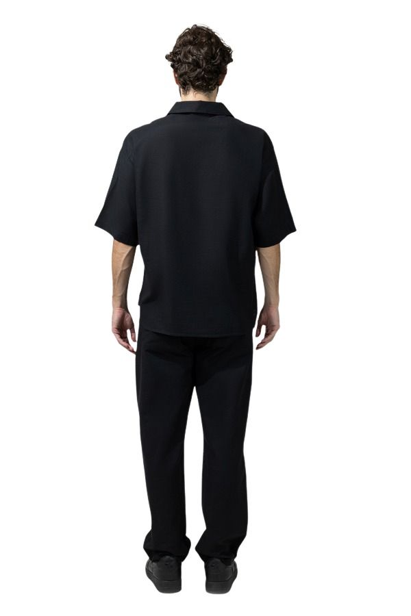 House of Cenmar Linen Straight Leg Pants 'Black' HOC-SS25Y